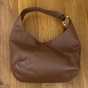 Michael Kors Brown Leather Hobo Bag